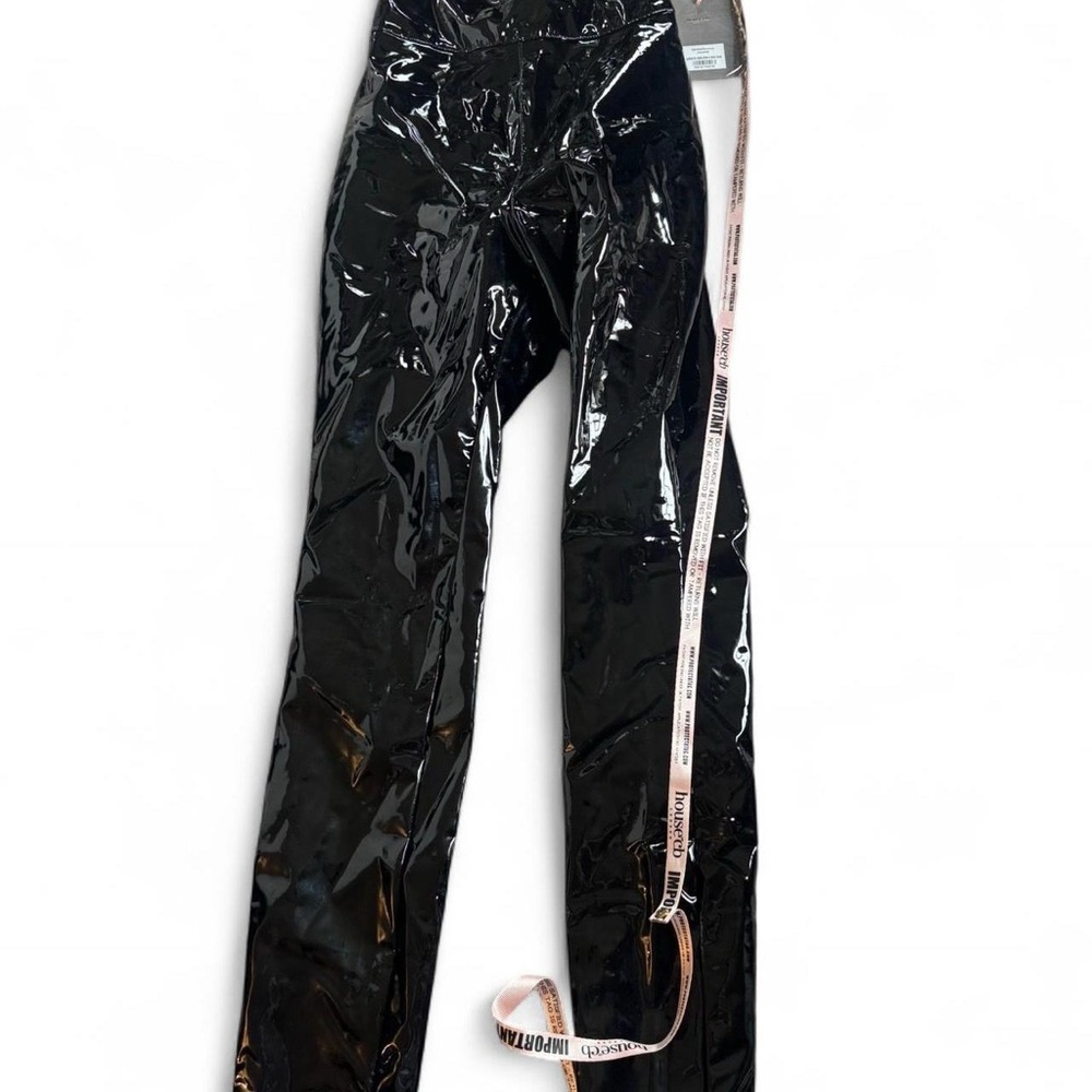 House of CB black leather pants